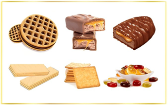 Biscuits, Chocolate, Cakes, Wafers, Crackers, Confectionery Products